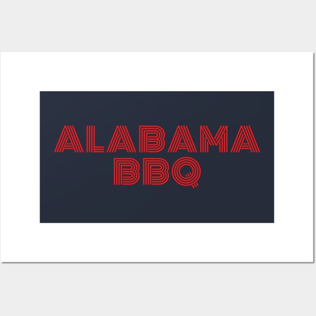 Alabama BBQ Wall Art by TeesByTay